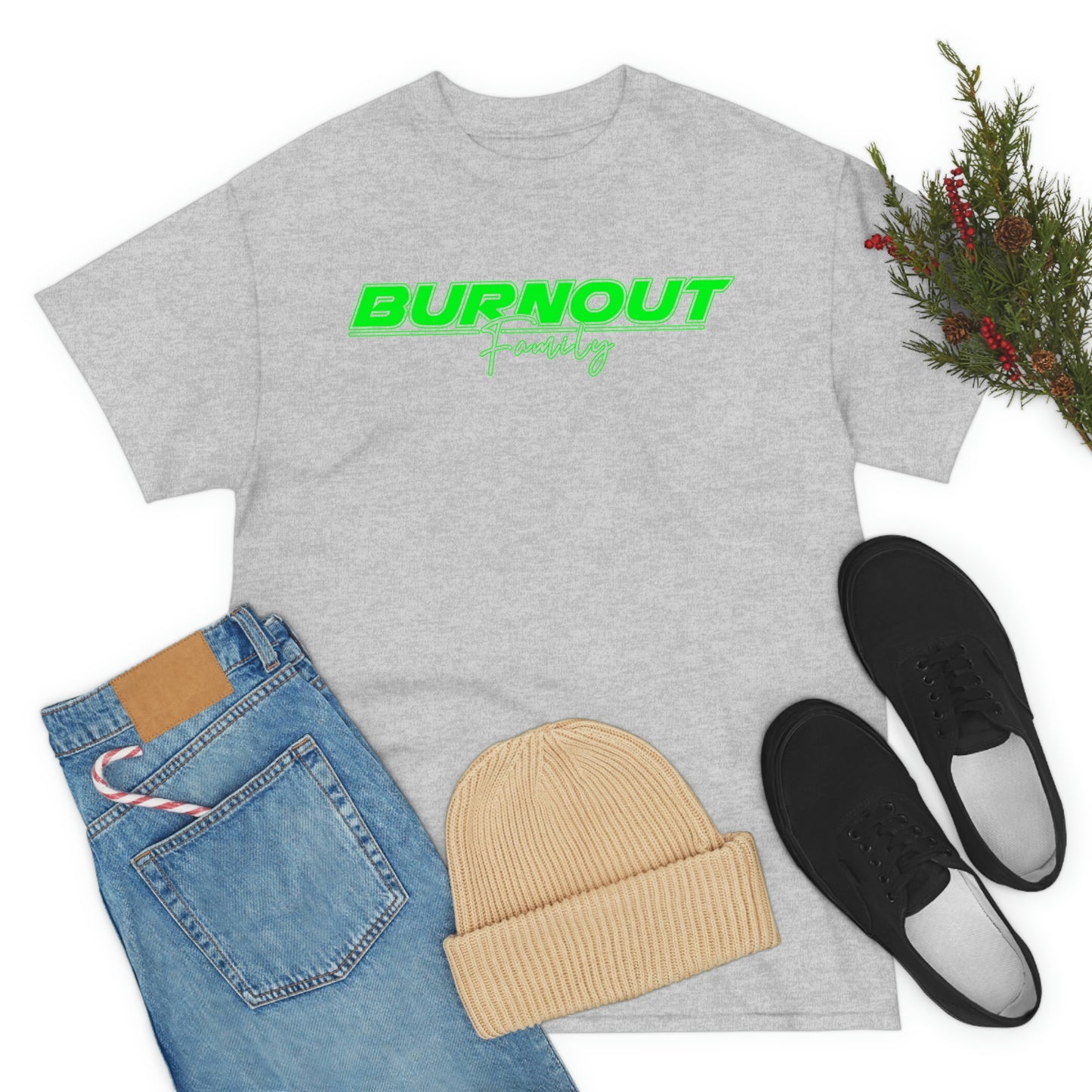 Burnout Family - 'GREEN IS NICE' FLURO
