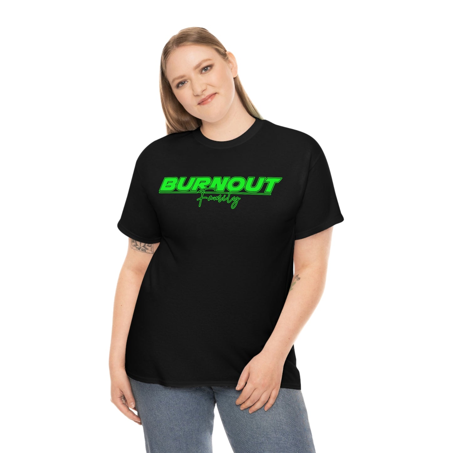 Burnout Family - 'GREEN IS NICE' FLURO